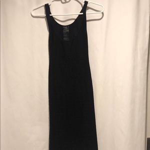 Bebe m/l black bandage dress